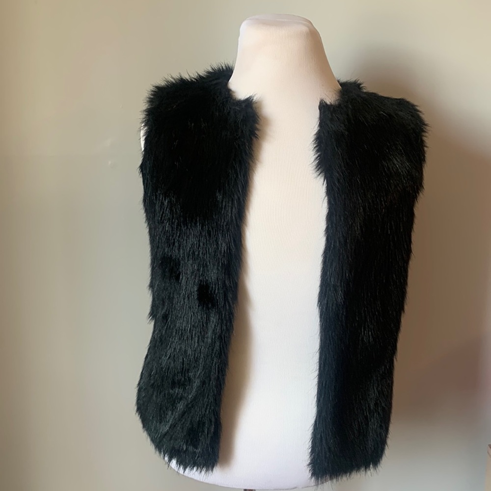 Faux fur vest